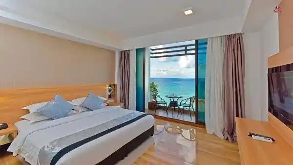 arean beach maafushi seaview room