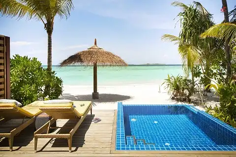 Robinson Club Noonu Beach Pool Bungalow Noonu Atoll