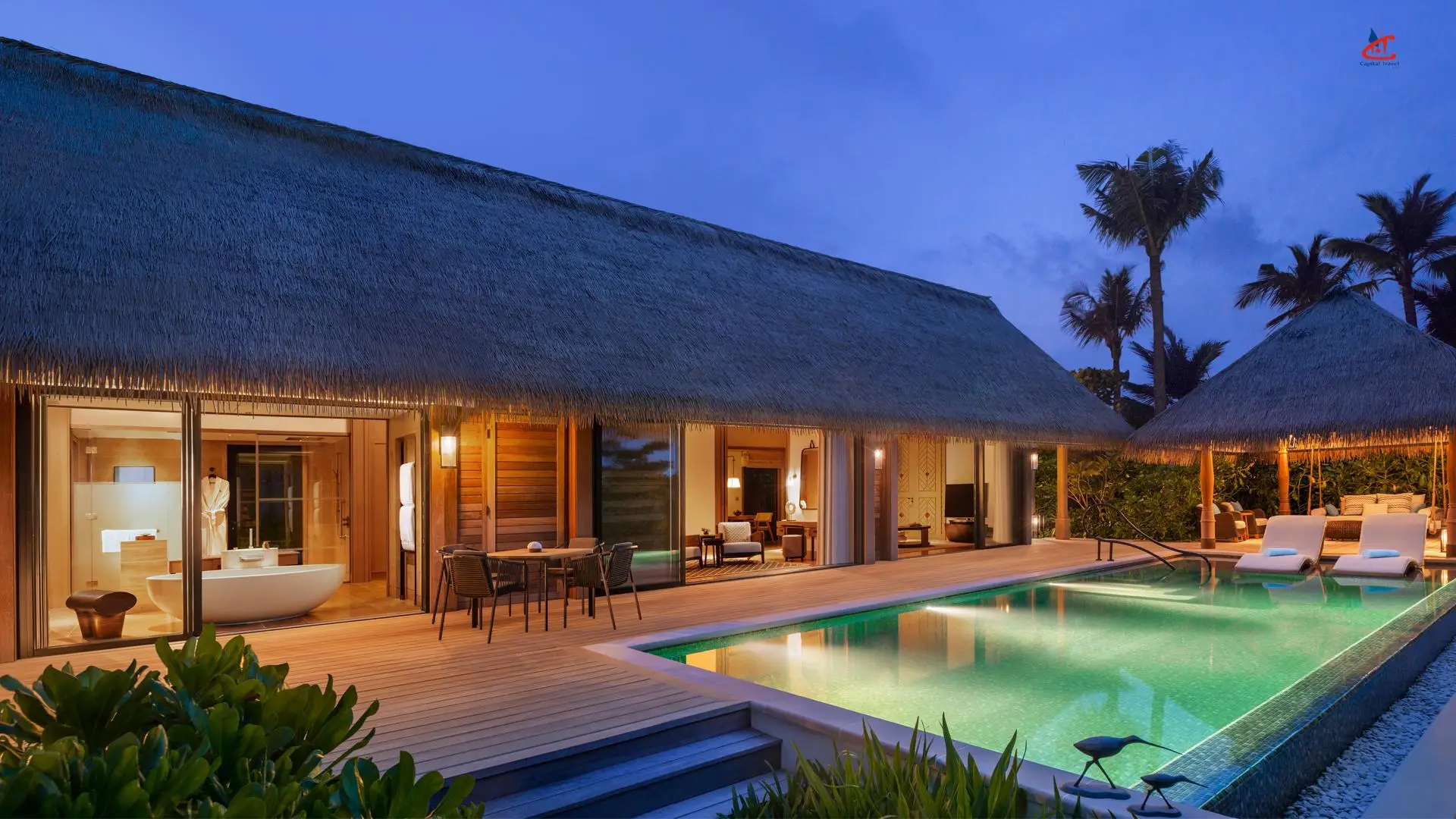 Waldorf Astoria Maldives Ithaafushi Pool