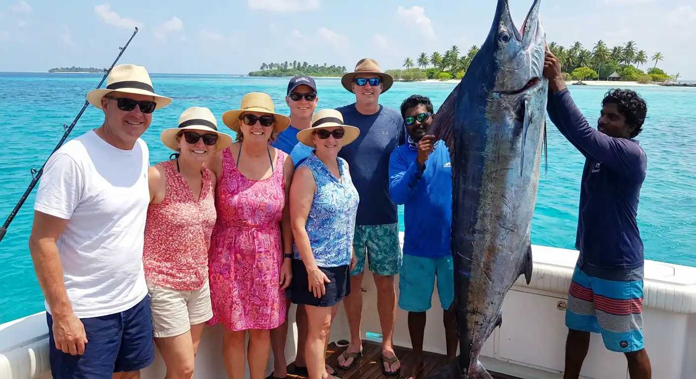 Marlin fishing in the Maldives